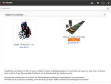 Tablet Screenshot of golf-industries.de